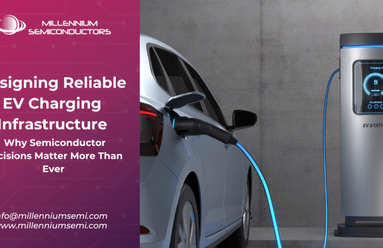 Car is charging on the ev charging station